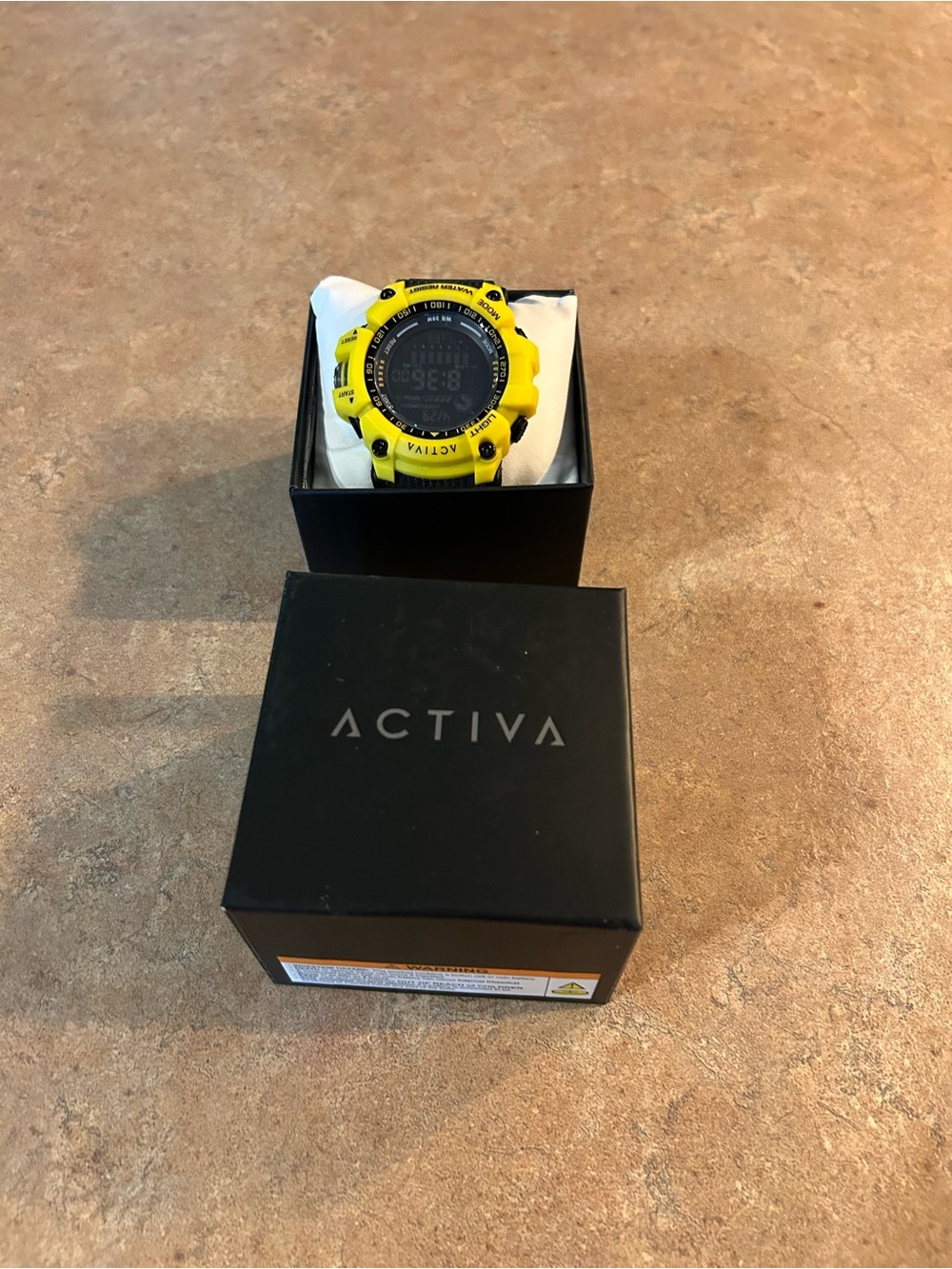Ativa Men's Digital Sport Watch - Yellow and Black